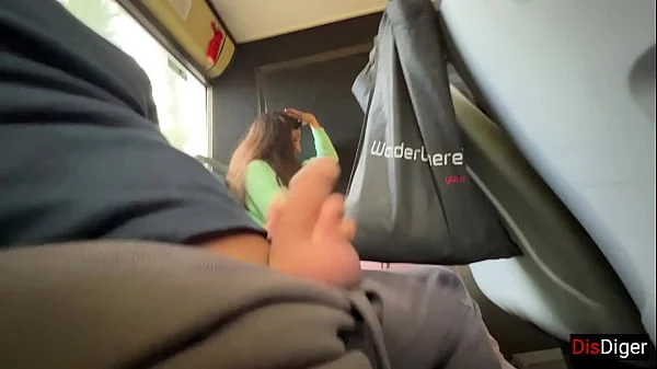 A stranger girl jerked off and sucked my dick in a public bus full of people