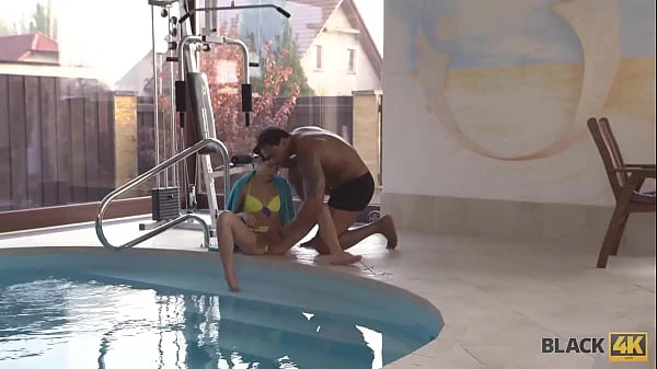 BLACK4K. Sex with black coach makes cutie forget about swimming lesson