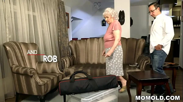 Very old granny Norma drilled by young stud