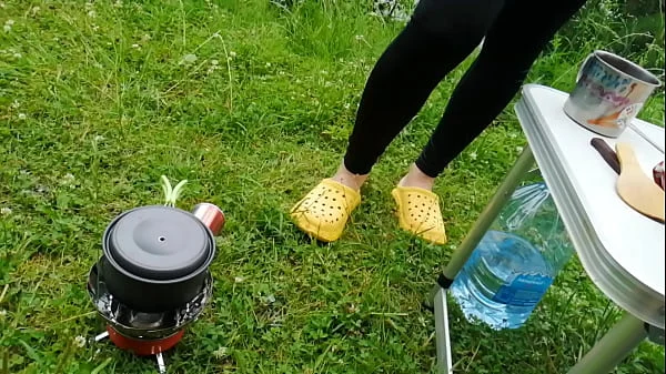 Weekend Camping With My Stepmom - Foot fetish - Dirty Soles - Sex Tape