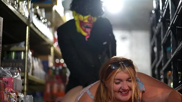 Horny BBW Gets Fucked At The Local 7- Eleven