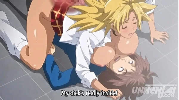 Busty MILF Fucks all the College Virgins - Hentai