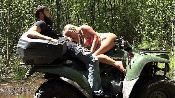 HOTTEST VIDEO YOU WILL SEE!! A Fun Ride on a 4 Wheeler, Turns into a Fucking Fun Ride and Ends with a Massive Creampie!! When Bailey Brooke and Justin Sane go on an Unforgettable Adventure!