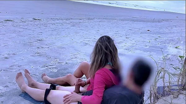 There is my wife on the beach with our friend, she is waiting for a moment of tranquility to have her ass fucked by him, finally she is going to get a cumshot in the ass from another guy