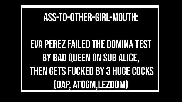 Ass To other girl mouth : Eva PEREZ failed her domina test, then got fucked by 3 huge cocks (DAP, ATOGM, ATM, lezdom, hard spanking, lez bully, spitting, foot worship) OB322