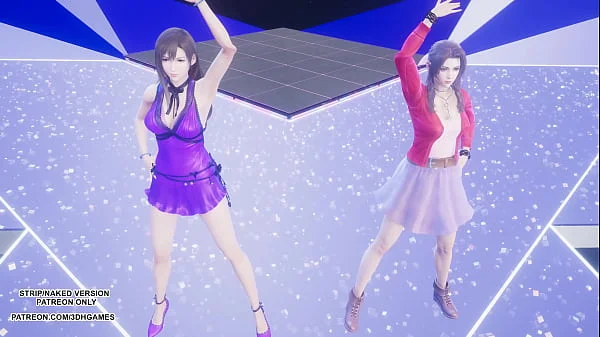 [MMD] TAEYEON - INVU Aerith Tifa Lockhart Hot Kpop Dance Final Fantasy Uncensored Hentai