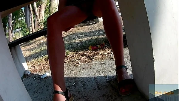 Lovely summer day walking with her.milf, pussy