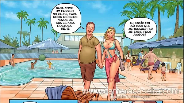 História em Quadrinho Pornô (Cartoon HQ) - Exame Médico no Clube - As Patricinhas - Câmera Caseira