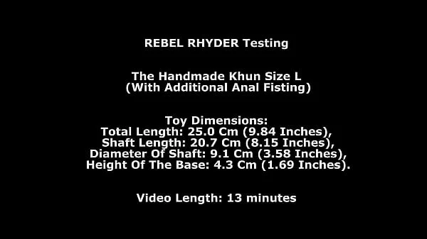 Rebel Rhyder Testing The Handmade Khun Size L (With Additional Anal Fisting) TWT333