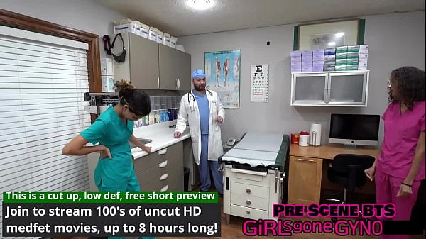 3 Female Nurses Are Made To Examine Each Other Under Watchful Eye Of Male Doctor Tampa At GirlsGoneGyno - Reup