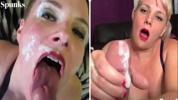 Amateur Cum Facial & Swallow Compilation