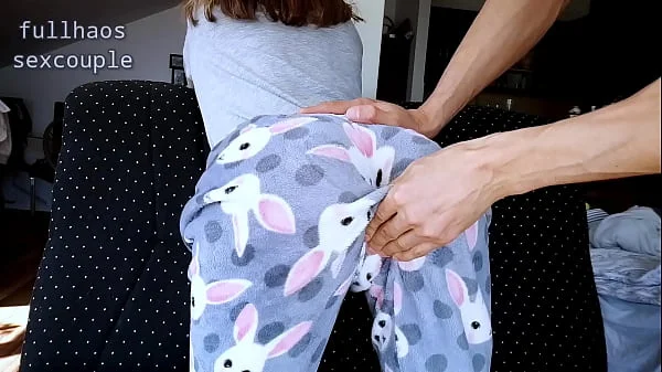 Sexy StepSister in Pajamas Compilation Teasing Spank Ass Handjob and Cumshot