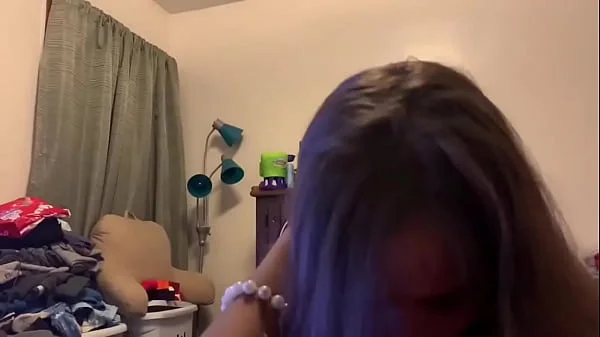 Cute lesbian bestfriend  comes into my room to suck me off