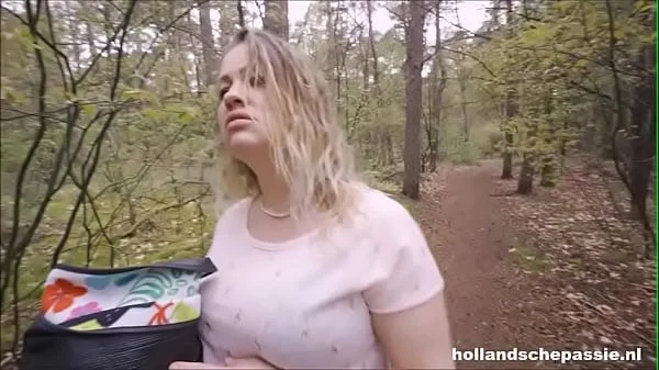 Dutch slut fucked in the woods