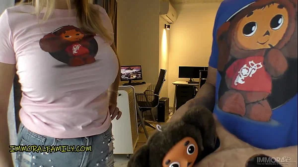 MASSIVE BOOBS STEPMOM Loves Cheburashka aka SOVIET UNION MICKEY MOUSE