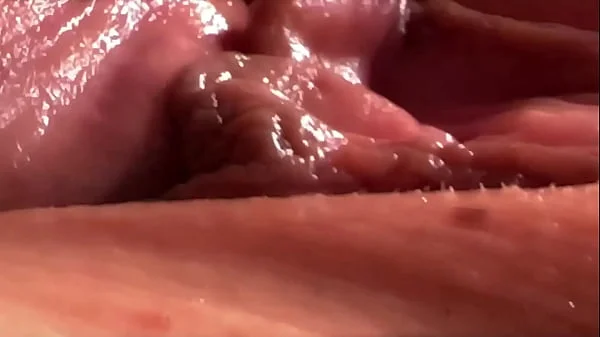 Extremily close-up pussyfucking. Macro Creampie