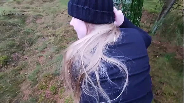 Outdoor sex with cute chubby girl Maja!