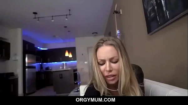 Perfect milf plays with her stepson's big dick